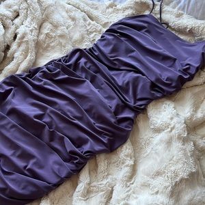 Lavender long bodycon dress